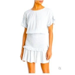 NWT AQUA STRIPED DRESS in a L, NO STRETCH